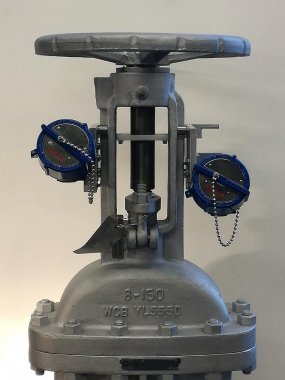 Limit switches mounted on DN200 Gate Valve